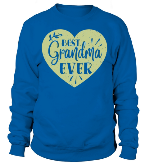 Best Grandma Ever Grandmother Heart Retro Vintage Men's Sweatshirt