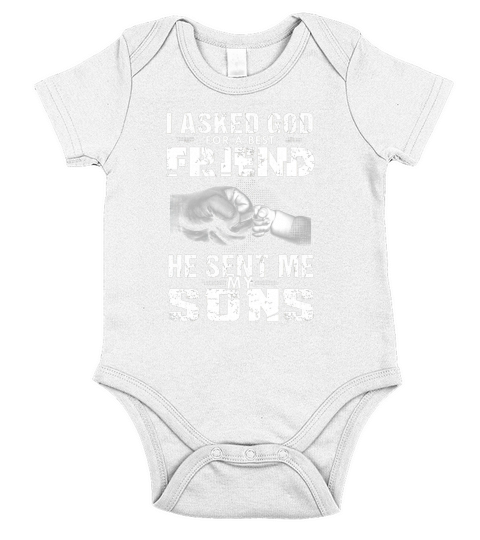 I Asked God For A Best Friend He Sent Me  My Sons Short Sleeve Baby One-Piece