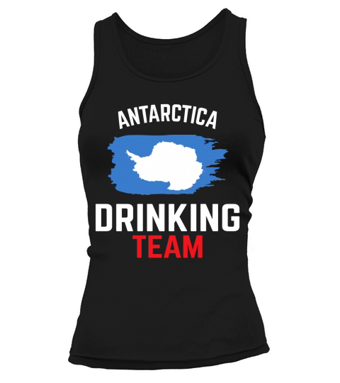 Drinking Team Antarctica Flag Country Beer Funny Tank top Woman
