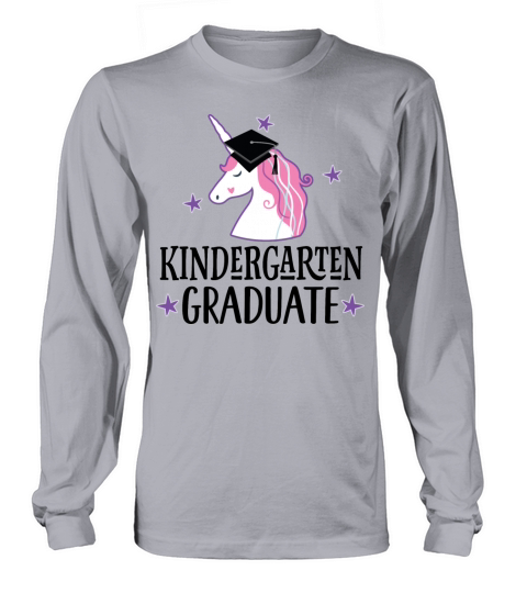 Kindergarten Graduate Girl Unicorn Men's Long Sleeve