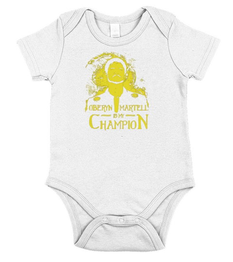 Oberyn is my Champion  Vintage Fleece Hoodie Short Sleeve Baby One-Piece