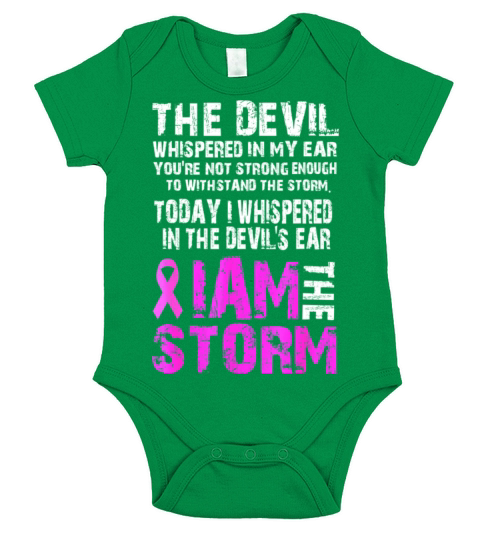 I am the storm Breast cancer awareness T Shirt Short Sleeve Baby One-Piece