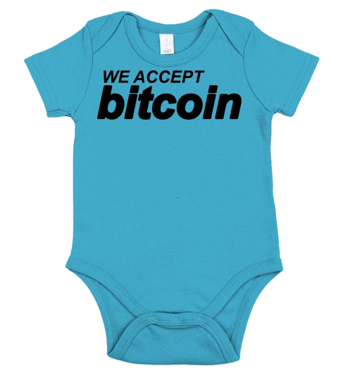 we accept Bitcoin Short Sleeve Baby One-Piece