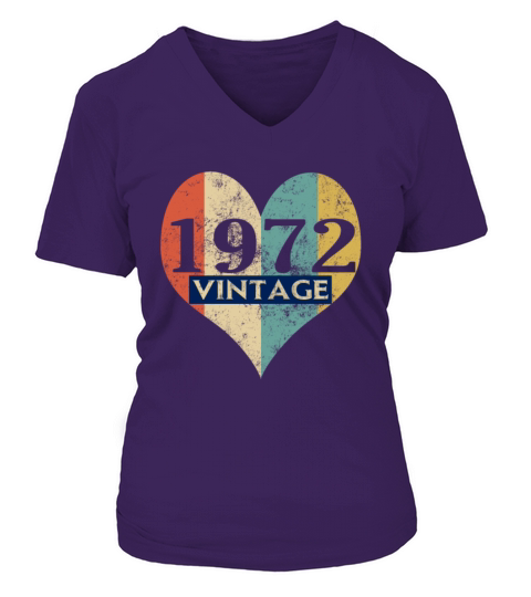 Vintage 1972 Retro Women's V-Neck T-shirt