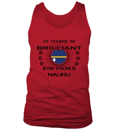I AM GENIUS BRILLIANT CLEVER NAURU Men's Tank Top