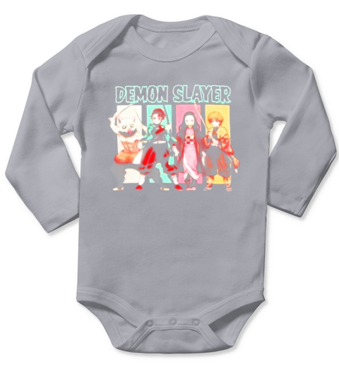 Slayer Demon Anime Art Long Sleeve Baby One-Piece