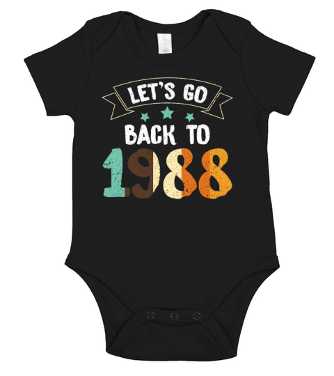 80S 1988 Year Born Short Sleeve Baby One-Piece