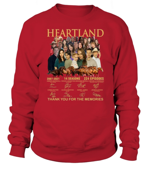 Heartland thank you for the memories signatures Sweatshirt Unisex