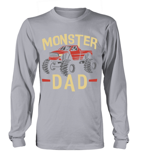 Retro Vintage Monster Dad Truck Men's Long Sleeve