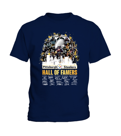 Pittsburgh Steeler hall of famers signatures Kids T-Shirt
