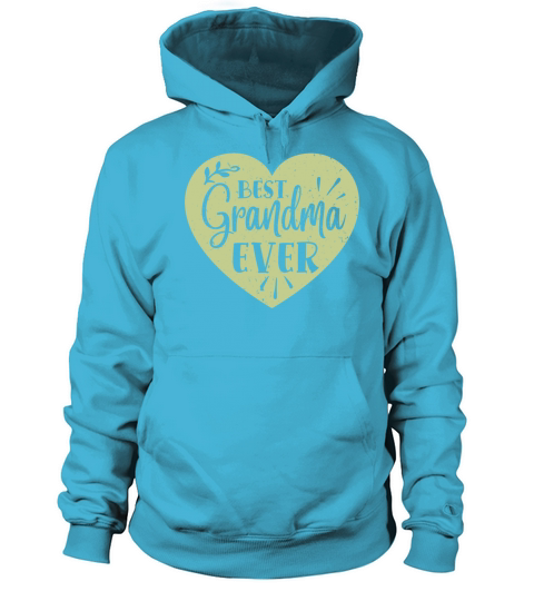 Best Grandma Ever Grandmother Heart Retro Vintage Women's Hoodie