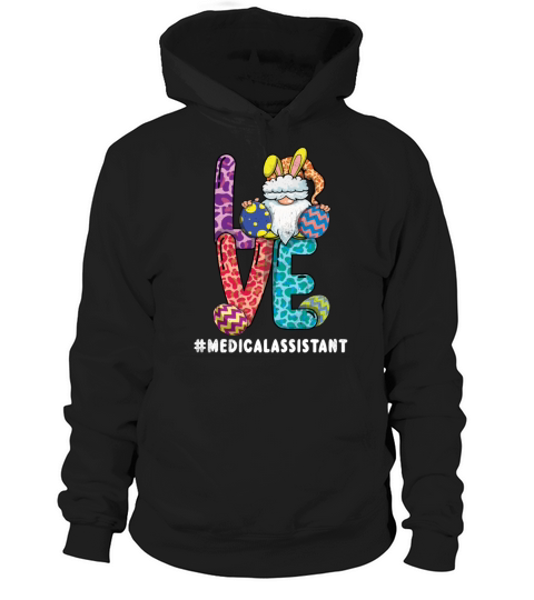 Medical Assistant Gnome Bunny Day Easter Sunday Hoodie Unisex
