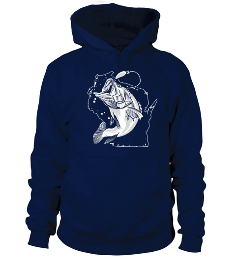 Funny Bass Fishing Wisconsin Fishermen Women's Hoodie