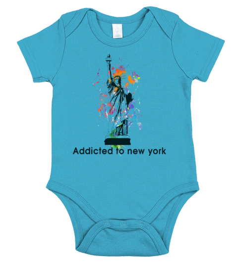 addicted to new york Short Sleeve Baby One-Piece