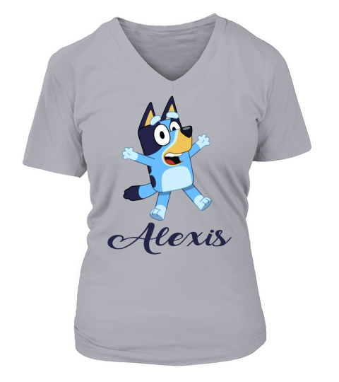 Alexis Bluey Boy Name 2020 V-neck T-Shirt Woman