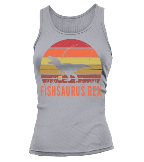 Fishsaurus T-Rex Dinosaur - Funny Fishing Lover Women's Tank Top