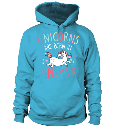 Unicorns Are Born In September Women's Hoodie