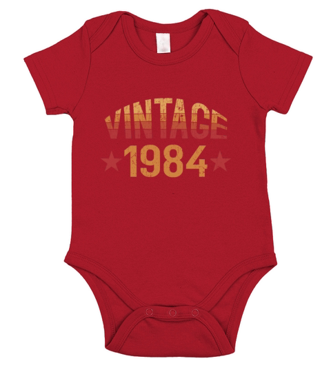 Vintage 1984 Short Sleeve Baby One-Piece