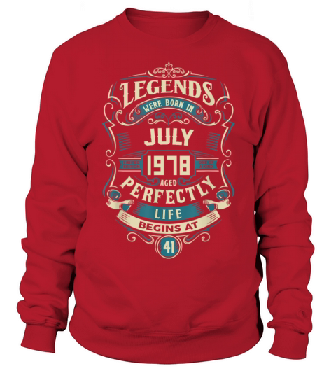 Retro Vintage July 1978 birthday Men's Sweatshirt
