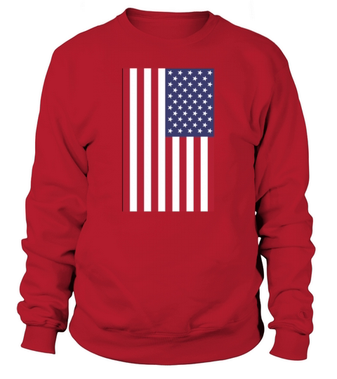 vertical American flag graphic design Women's Sweatshirt