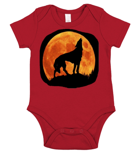 Halloween Wolf Short Sleeve Baby One-Piece