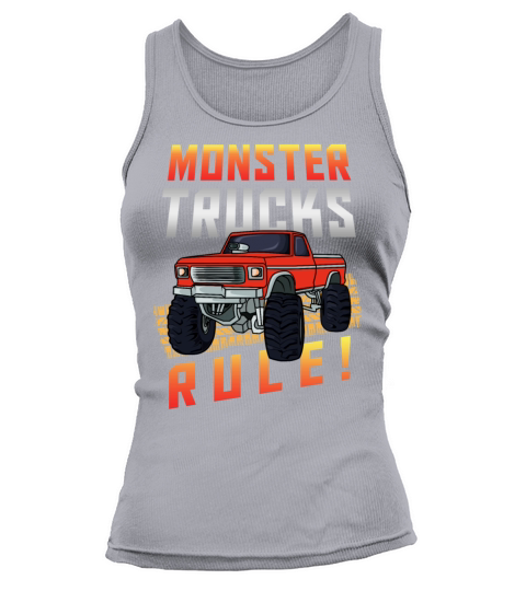 Retro Vintage Monster Trucks Rule Women's Tank Top
