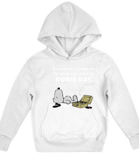 Sometimes I need to be alone and listen to Doris Day Kids Hoodie