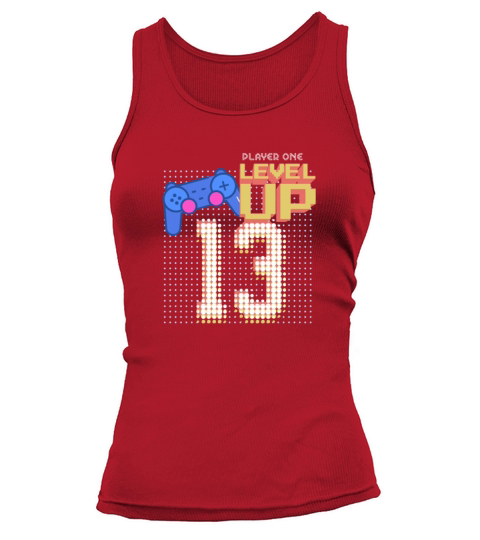 Level 13 Unlocked Birthday Video Game 13th Gamer Women's Tank Top