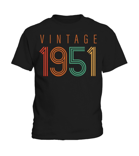 Vintage 1951 70th Birthday Est 1951 Kids T-Shirt