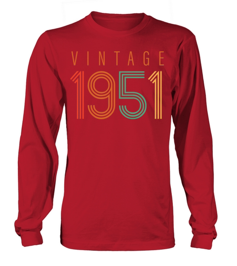 Vintage 1951 70th Birthday Est 1951 Men's Long Sleeve