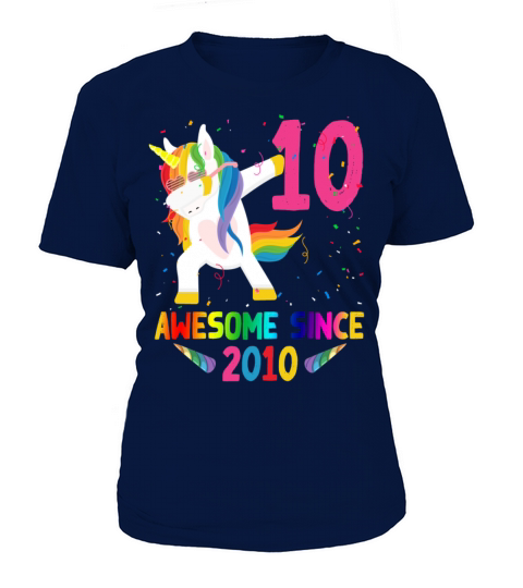 Awesome Since 2010 10 Years Old 10th Birthday Unic Women's T-Shirt