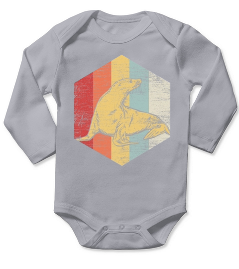 Sea Lion Long Sleeve Baby One-Piece