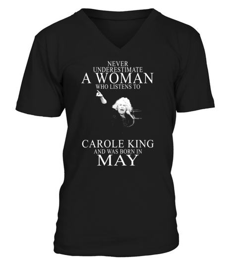 Never Underestimate A Woman Who Listens To Bruce Springsteen And Was Born In July V-Neck T-shirt