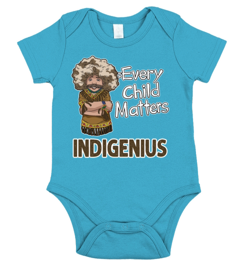 Indigenius Every Child Matters Clever Boy Wordplay Short Sleeve Baby One-Piece