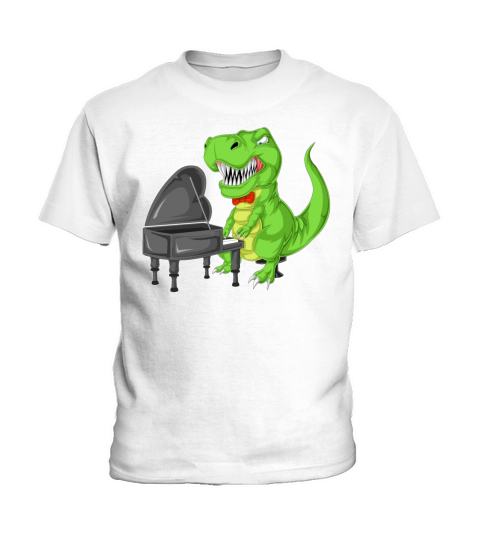T-rex piano Kids T-Shirt