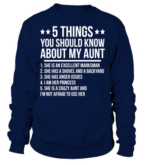 Funny Crazy Aunt Niece Gift T-shirt Women's Sweatshirt