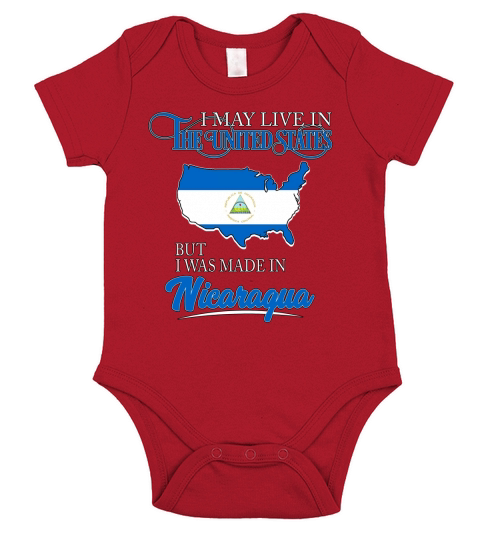 Nicaragua Short Sleeve Baby One-Piece