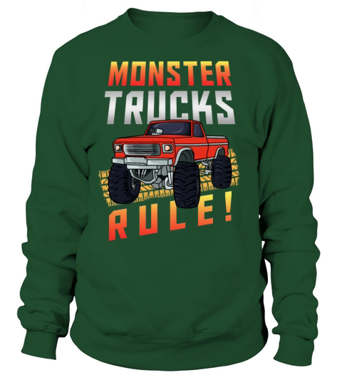 Retro Vintage Monster Trucks Rule Women's Sweatshirt