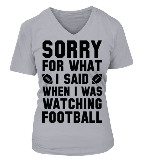 Watching Football Women's V-Neck T-shirt