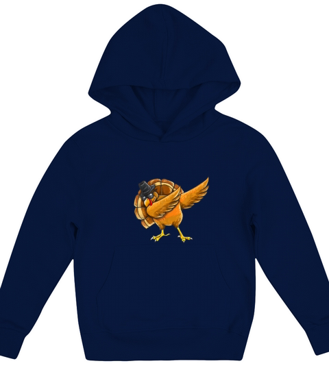 Dabbing Turkey Thanksgiving Kids Hoodie