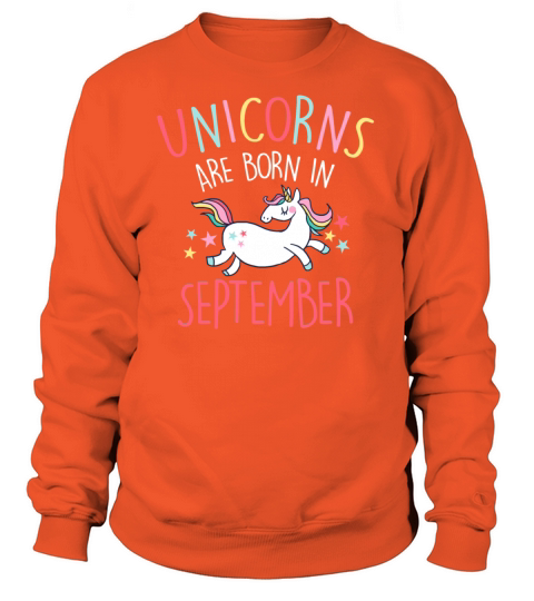 Unicorns Are Born In September Women's Sweatshirt