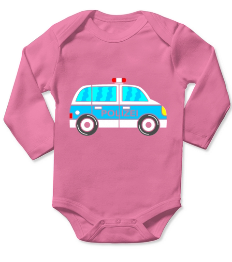 police car children boys police Long Sleeve Baby One-Piece