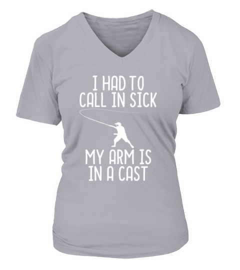 Fly Fishing Arm in a Cast Funny Fishing Fisherman Women's V-Neck T-shirt