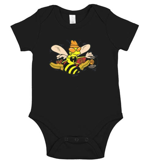 WU Tang killa bee  Mens Premium Hoodie Short Sleeve Baby One-Piece