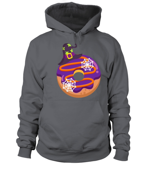 Halloween Donut witch hat Women's Hoodie