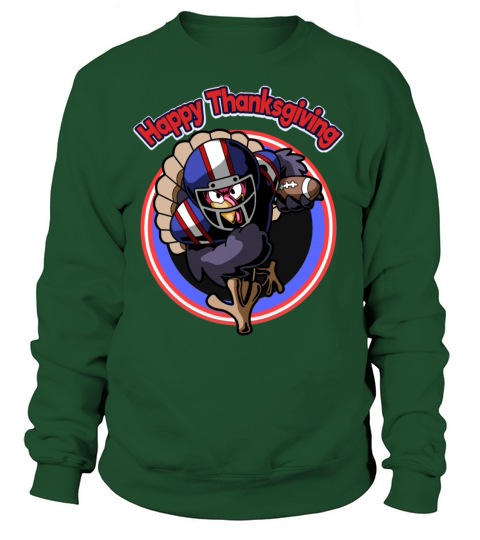 Thanksgiving American Football Funny Turkey Gift Women's Sweatshirt