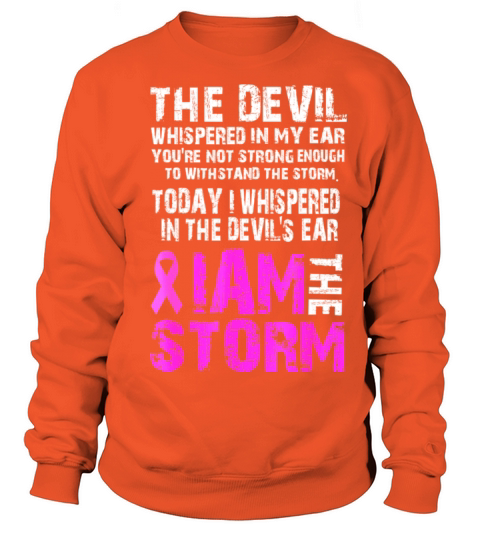 I am the storm Breast cancer awareness T Shirt Men's Sweatshirt