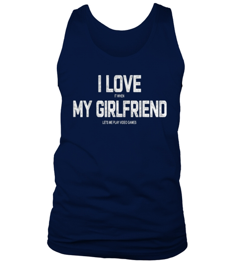 Mens I Love My Girlfriend Video Games Valentines Day Men's Tank Top