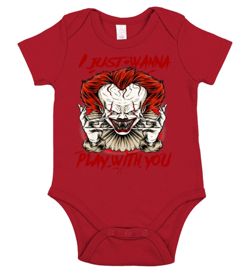 Terrifying Scary Halloween Short Sleeve Baby One-Piece