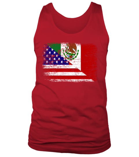 Vintage Mexican American Flag Men's Tank Top